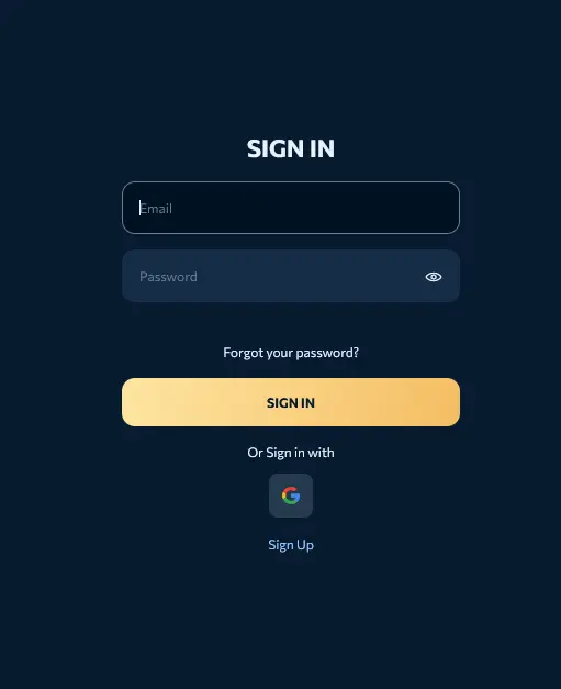 Login-Seite im Reveryplay Casino