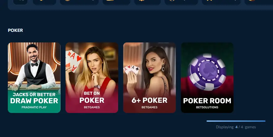 Poker-Tisch mobil im Reveryplay Casino
