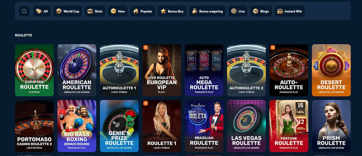 Roulette-Tisch im Reveryplay Casino